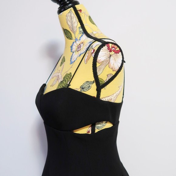 Kendall + Kylie Cutout Black Midi Dress Small - Picture 7 of 13